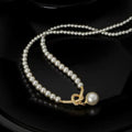 2026 French Sparkling Rice Pearl Necklace Crystal Faux Pearl Pendant Choker Elegant Women's Collarbone Chain wife gift