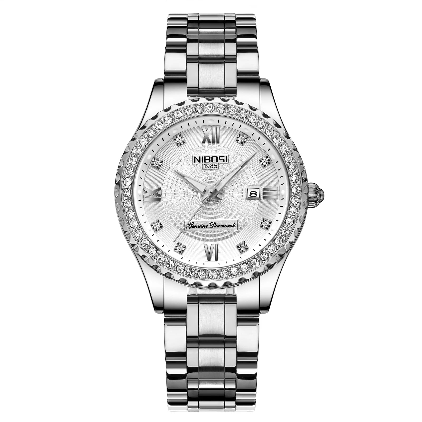 NIBOSI Diamond Luxury Rose Gold Watch
